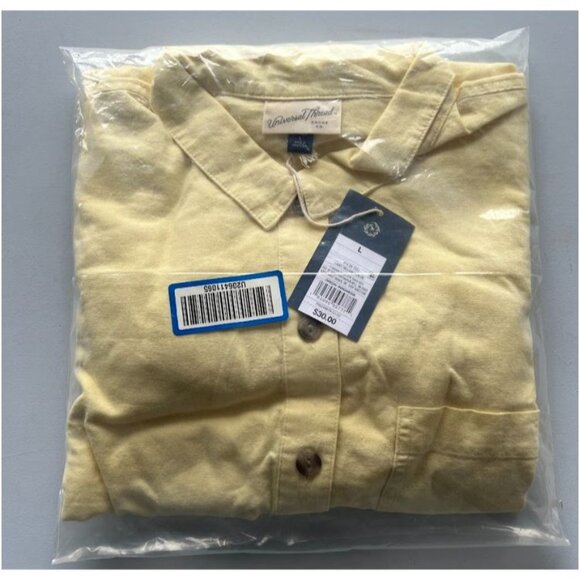 Universal Thread Women's Romper Short Sleeve Boilersuit Light Yellow Large - Picture 3 of 4